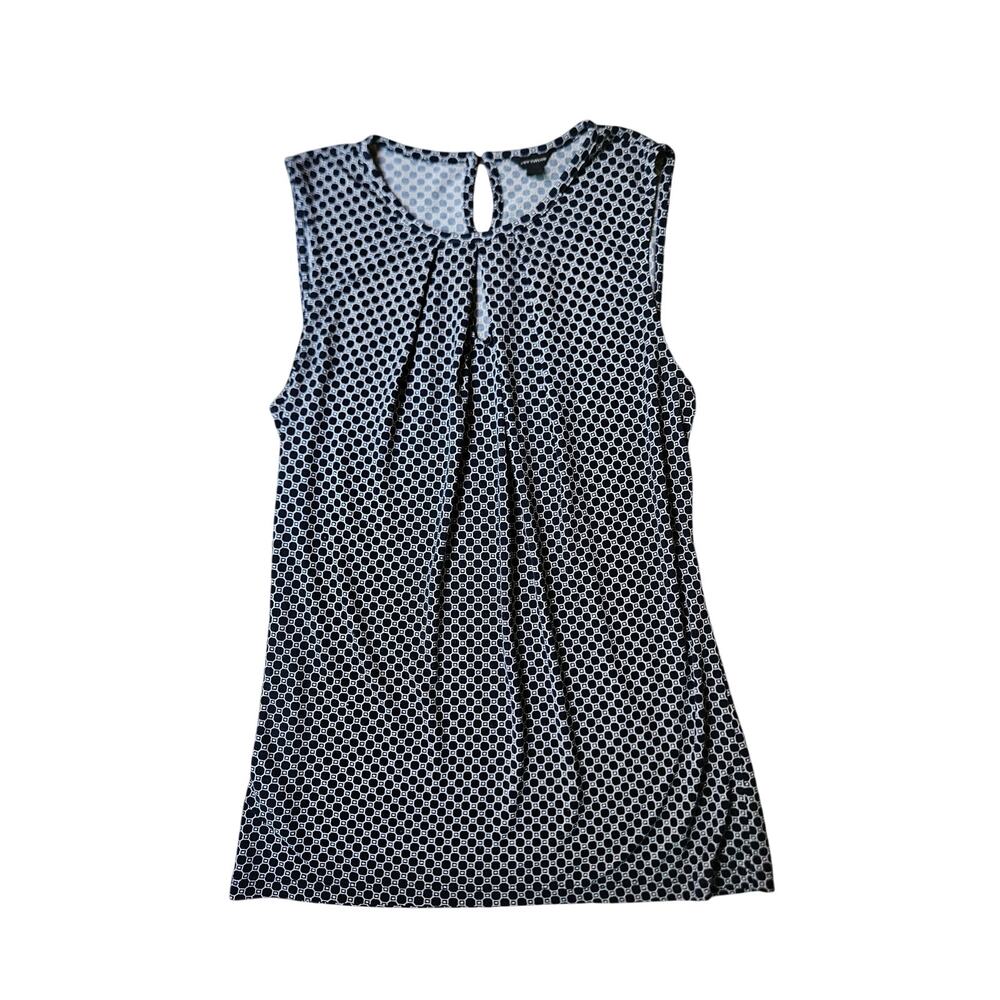 Ann Taylor Sleeveless Geometric Print Blouse Size S